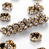Brass Rhinestone Spacer Beads RB-A014-L5mm-01AB-NF-1