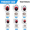 Oval Plastic/Resin Craft Safety Eyes DIY-GL0005-64B-2