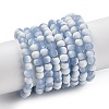 Frosted Crackle Glass Beads Strands GLAA-U001-4mm-M14-1