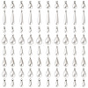 80Pcs 8 Styles ABS Plastic Pearl Pendants FIND-TA0010-50-2