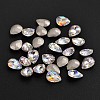 Faceted Teardrop K9 Glass Rhinestone Cabochon RGLA-M006-04B-1