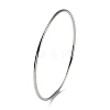 Non-Tarnish 304 Stainless Steel Simple Plain Bangle for Women BJEW-F461-01B-P-2