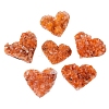 Heart Natural Drusy Citrine Display Decorations PW-WGAA3BE-01-5