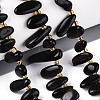 Natural Silver Sheen Obsidian Beads Strands G-Z091-A38-1