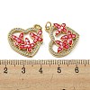 Brass Micro Pave Cubic Zirconia Pendants KK-H457-03G-02-3