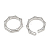 Brass Twister Clasps KK-P323-12P-2