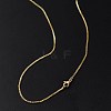 1.5mm Rack Plating Brass Box Chain Necklaces for Women Men MAK-L044-30G-3