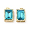 Brass Micro Pave Cubic Zirconia Pendants KK-C252-02E-G-1
