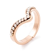 304 Stainless Steel Finger Ring for Women RJEW-C086-12-RG-1