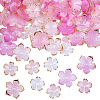 100Pcs 4 Styles Transparent Acrylic Bead Caps OACR-BM0001-09B-1