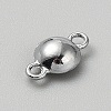 Faceted Glass Flat Round Connector Charms FIND-WH20042-56N-2