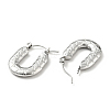 Non-Tarnish 304 Stainless Steel Rectangle Chunky Hoop Earrings for Women EJEW-G293-05P-2