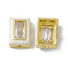 Rack Plating Brass Rectangle Beads KK-C007-14G-05-3