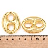 Brass Oval Links Connector Charms KK-H292-47G-03-3