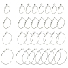 32Pcs 4 Styles Iron Huggie Hoop Earring Findings IFIN-FS0001-49B-1