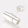 Brass Locking Tube Magnetic Clasps MC077-S-2