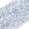 Electroplate Glass Beads Strands EGLA-L021-PL02-1