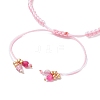 Natural Mixed Gemstone Beaded Braided Bead Bracelets BJEW-MZ00253-6