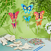 DIY Wood Butterfly Wind Chime Making Kits DIY-FH0010-13-4
