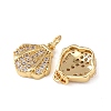 Brass Micro Pave Cubic Zirconia Charms KK-C143-32A-G-2