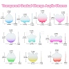 Transparent Gradual Change Acrylic Pendants OACR-CJC0010-01-2