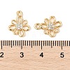 Brass Micro Pave Cubic Zirconia Pendants KK-R219-15G-3