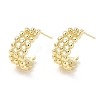 Brass Stud Earrings KK-CBAD851-35G-4