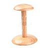 Wooden Dome Shaped Stem Hat Rack AJEW-I051-01A-01-1