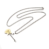 201 Stainless Steel Guitar Pendant Box Chain Necklaces NJEW-R001-06P-03-3