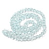 Baking Paint Transparent Glass Beads Strands X1-DGLA-A07-T8mm-KD04-2