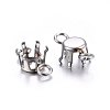 Non-Tarnish 304 Stainless Steel Rhinestone Claw Settings STAS-O107-21A-P-2