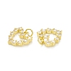Rack Plating Brass Micro Pave Clear Cubic Zirconia Charms KK-C011-46G-2