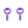 Spray Painted Iron Screw Eye Pin Peg Bails IFIN-N010-002B-08-3