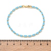 Synthetic Turquoise Tennis Bracelets KK-CBA964F-01G-02-5