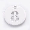 Non-Tarnish 304 Stainless Steel Pendants X-STAS-F233-08-P-1