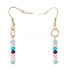 Natural White Jade Beads Dangle Earrings EJEW-JE04709-04-3