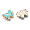 Alloy Enamel Charms X-ENAM-S121-070G-2