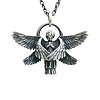Alloy Angel Wing Pendant Necklaces for Unisex WGCF23F-01-1