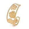 304 Stainless Steel Cuff Bangles for Women BJEW-D363-05A-G-2