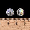 Electroplate Transparent Round Glass Beads GL-CBA6A73-AB03-3