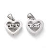 Non-Tarnish Mother's Day 304 Stainless Steel Pendants STAS-F253-01P-1