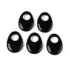 Natural Obsidian Large Hole Pendants G-N348-06B-12-1