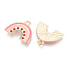 Alloy Enamel Pendants ENAM-T022-30-2
