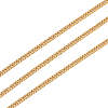 Ion Plating(IP) 304 Stainless Steel Diamond Cut Chunky Curb Chains CHS-CJ0001-30G-4