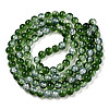 Transparent Crackle Baking Paint Glass Beads X1-DGLA-T003-01C-04-2