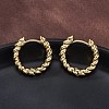 Brass Huggie Hoop Earrings EJEW-L231-31G-4