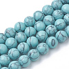Synthetic Turquoise Beads Strands G-S295-11A-8mm-1