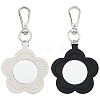 2Pcs 2 Colors PU Leather Pendant Decorations HJEW-CL0001-16A-1