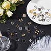 120Pcs 12 Styles Alloy Tri-Glide Adjuster Buckles FIND-CY0001-82-4