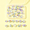 33Pcs 11 Styles CCB Plastic Large Hole Beads DIY-FS0006-72-9